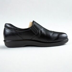 SAS Viva Slip On Shoes Womens 8 Black Leather Comfort Walking Made in USA